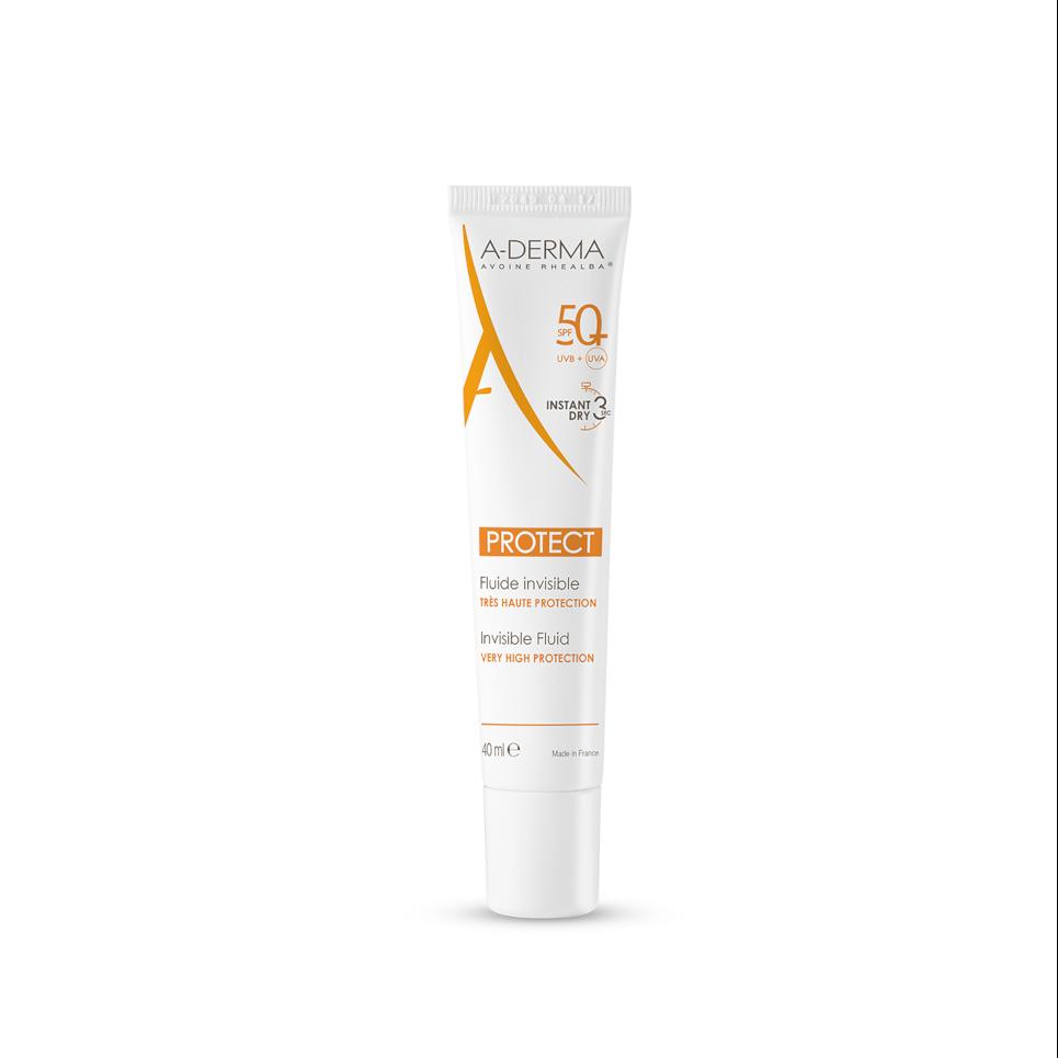 A-derma Protect Transparetní Fluid Spf50+ 40ml