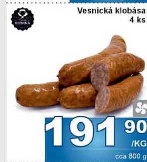 Vesnická klobása 4 ks