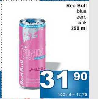 Red Bull blue zero pink 250 ml 