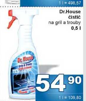 Dr.House čistič na gril a trouby 0,5l