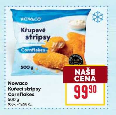 Nowaco Kuřecí stripsy Cornflakes 500 g