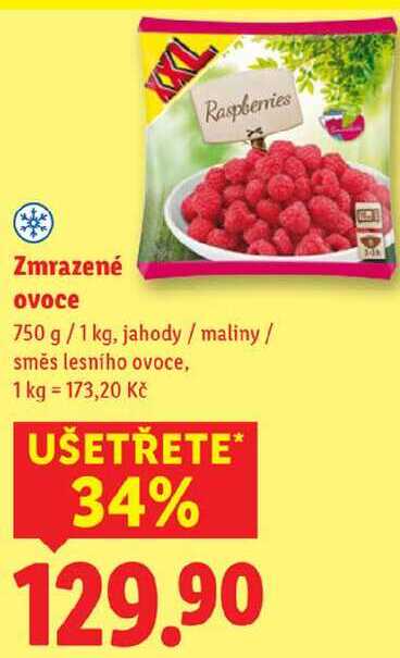 Zmrazené ovoce, 750 g/1 kg
