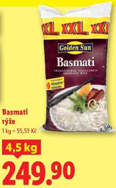 Basmati rýže, 4,5 kg