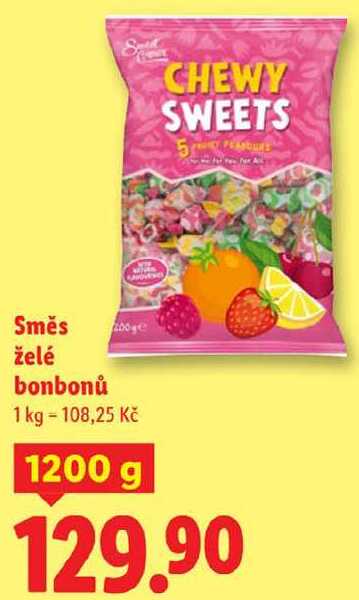 Směs želé bonbonů, 1200 g