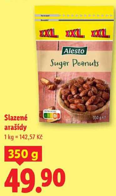 Slazené arašídy, 350 g 