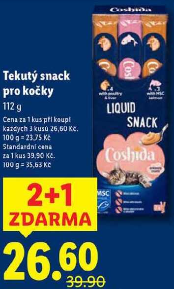 Tekutý snack pro kočky, 112 g