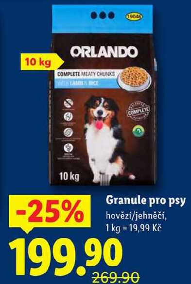 Granule pro psy, 10 kg