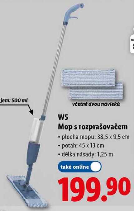 W5 Mop s rozprašovačem