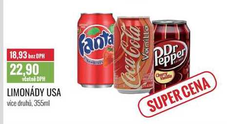 LIMONÁDY USA 355ml 