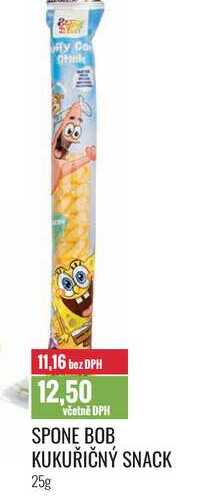 SPONE BOB KUKUŘIČNÝ SNACK 25g 