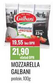 MOZZARELLA GALBANI protein, 100g