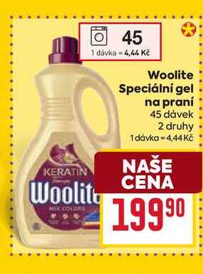 Woolite Speciální gel na praní 45 dávek