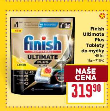Finish Ultimate Plus Tablety do myčky 45 ks
