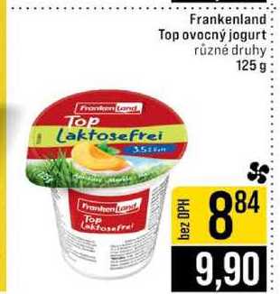 Frankenland Top ovocný jogurt různé druhy 125g