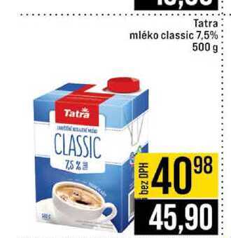Tatra mléko classic 7,5% 500 g