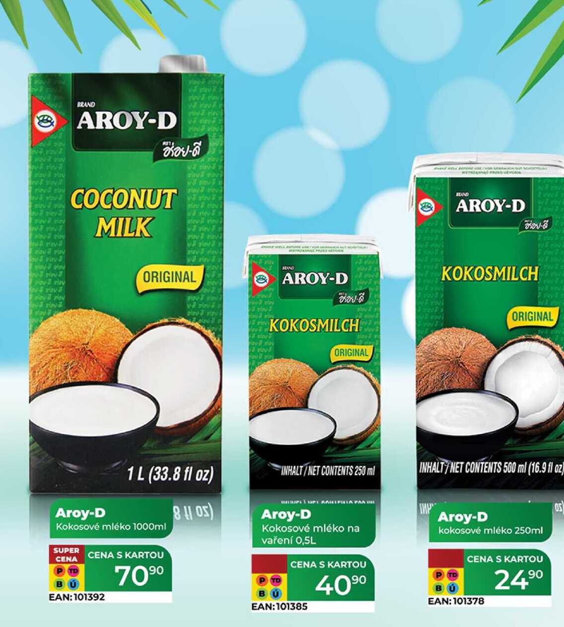 Aroy-D Kokosové mléko 1000ml  