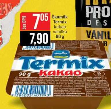 Ekomilk Termix kakao vanilka 90 g