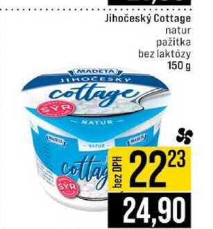 Jihočeský Cottage natur pažitka bez laktózy 150 g 