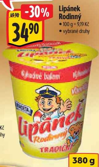 Lipánek Rodinný, 380 g