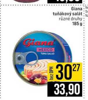 Giana tuňákový salát různé druhy 185g