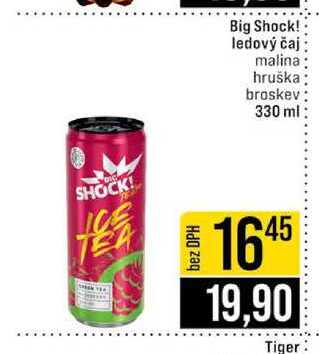 Big Shock! ledový čaj malina hruška broskev 330 ml 