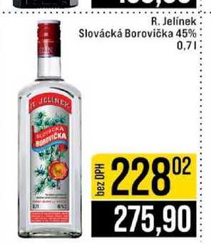 R. Jelínek Slovácká Borovička 45% 0,7l