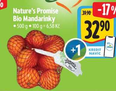 Nature's Promise Bio Mandarinky, 500 g