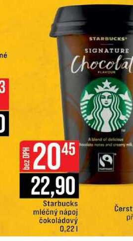 Starbucks mléčný nápoj čokoládový 0,22l