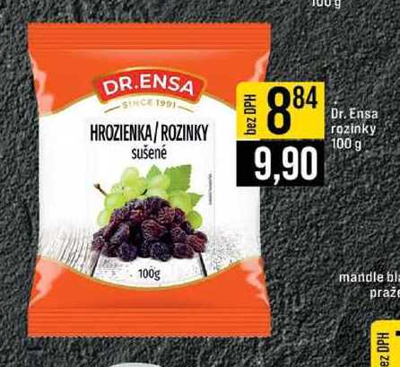 Dr. Ensa rozinky 100 g 