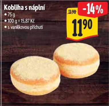 Kobliha s náplní, 75 g 