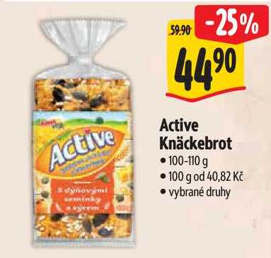 Active Knäckebrot, 100-110 g 