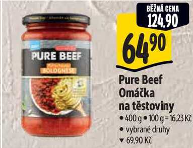 Pure Beef Omáčka na těstoviny, 400 g