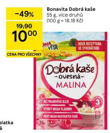 Bonavita Dobrá kaše, 55 g. více druhů