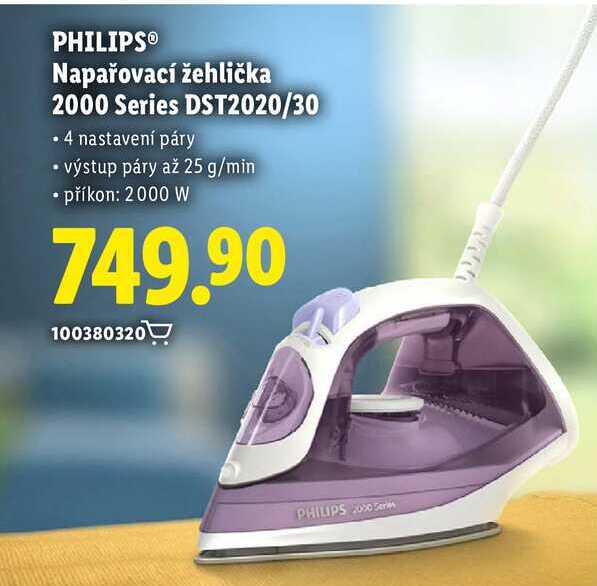 PHILIPS Napařovací žehlička 2000 Series DST2020/30 