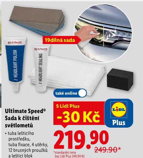 Ultimate Speed Sada k čištění světlometů 