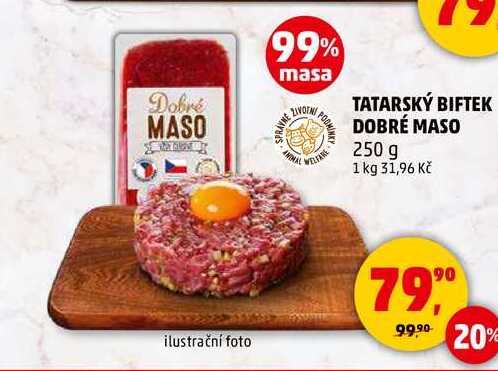 TATARSKÝ BIFTEK DOBRÉ MASO, 250 g 