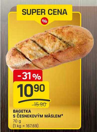 BAGETKA S ČESNEKOVÝM MÁSLEM 70 g 