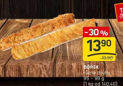 BÖREK různé druhy 95-99 g