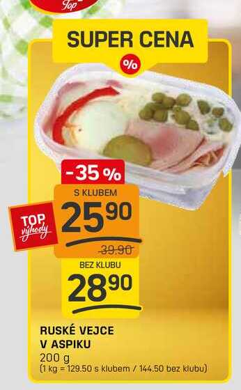 RUSKÉ VEJCE V ASPIKU 200 g 