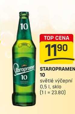 STAROPRAMEN 10 světlé výčepní 0,5l