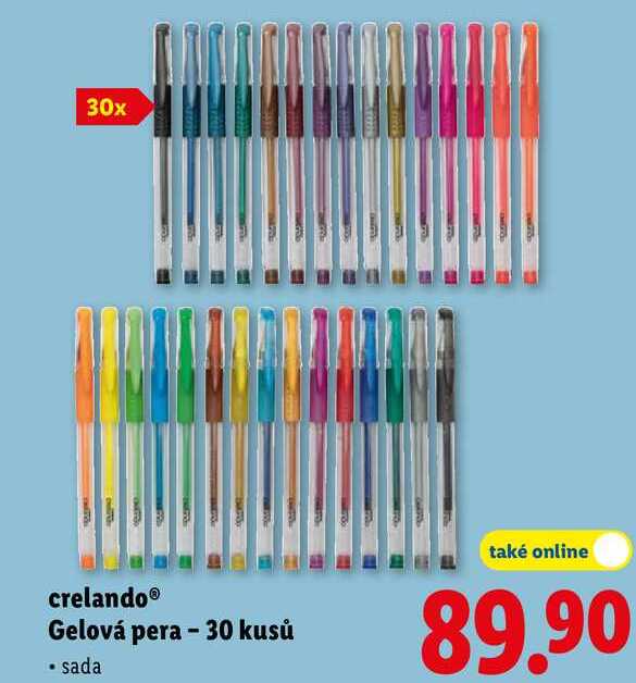 crelando Gelová pera - 30 kusů