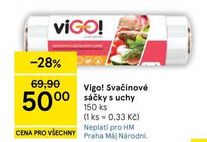 Vigo! Svačinové sáčky s uchy, 150 ks