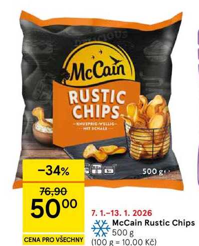 McCain Rustic Chips, 500 g 