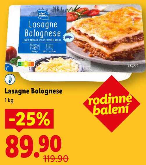 Lasagne Bolognese, 1 kg