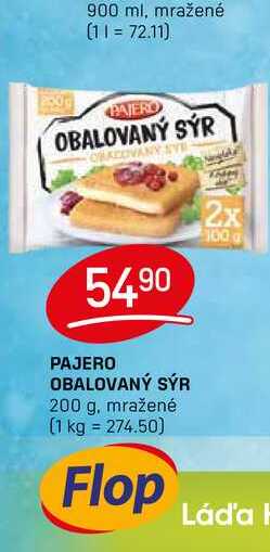 PAJERO OBALOVANÝ SÝR 200 g, mražené