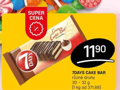 7DAYS CAKE BAR různé druhy 30-32 g 