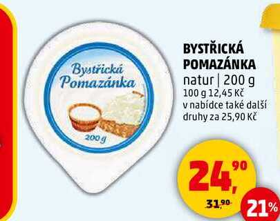 BYSTŘICKÁ POMAZÁNKA natur, 200 g