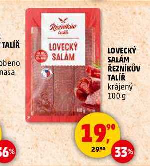 LOVECKÝ SALÁM ŘEZNÍKŮV TALÍŘ, 100 g