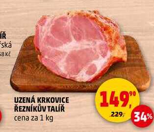UZENÁ KRKOVICE ŘEZNÍKŮV TALÍŘ, 1 kg 
