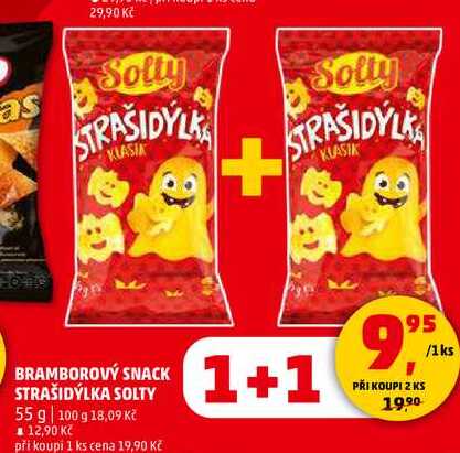 BRAMBOROVÝ SNACK STRAŠIDÝLKA SOLTY, 55 g